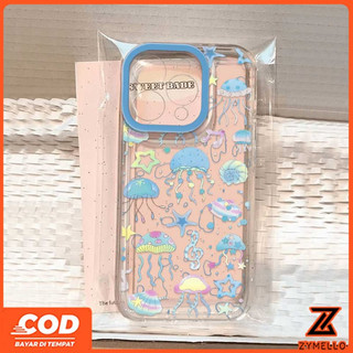 Ốp Lưng Cho OPPO Reno 15F Reno 14F Reno 14 Pro Reno 13F Reno12 F Reno 11F Reno 10 Reno 8Z Reno 7Z Reno 8T Reno5 Reno4 Reno6z Fresh Ocean Jellyfish World Vỏ Điện Thoại TPU Chống Sốc