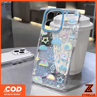 Ốp Lưng Cho OPPO Reno 15F Reno 14F Reno 14 Pro Reno 13F Reno12 F Reno 11F Reno 10 Reno 8Z Reno 7Z Reno 8T Reno5 Reno4 Reno6z Fresh Ocean Jellyfish World Vỏ Điện Thoại TPU Chống Sốc
