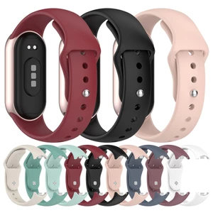 Dây Đeo Đồng Hồ Silicon Cho Xiaomi mi Band 10 10NFC 9 9NFC 8 8NFC Dây Chống Thấm Nước Nhỏ Đẹp Eo Thay Thế Dây Khóa Ngược