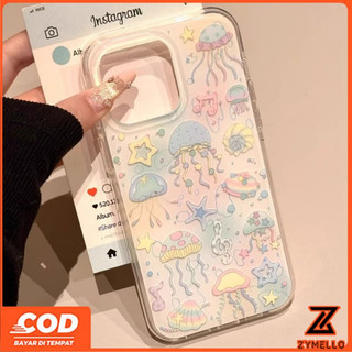 Ốp Lưng Cho OPPO Reno 16F Reno 15F Reno14F Reno14pro Reno13F Reno11 F Reno10Pro Reno8T Reno8Z Reno7Z Reno6Z Reno8 Reno5 Reno4 sứa Đại Dương Xanh Tươi IMD Chống Sốc TPU p