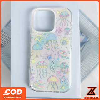 Ốp Lưng Cho OPPO Reno 16F Reno 15F Reno14F Reno14pro Reno13F Reno11 F Reno10Pro Reno8T Reno8Z Reno7Z Reno6Z Reno8 Reno5 Reno4 sứa Đại Dương Xanh Tươi IMD Chống Sốc TPU p