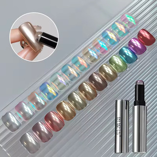 ANNIES Magic Mirror Phấn 0,5g Đi kèm với Bột Chà Silicone Nhiều Màu Tùy Chọn Gương Aurora Powder