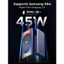 Sạc dự phòng UGREEN 45W, Bộ sạc di động 20.000mAh tích hợp cáp USB C, Pin sạc nhanh Powerbank cho Samsung iPhone 12-17 Pro Max