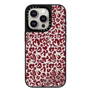 Ốp điện thoại gương in hình con báo tình yêu chất lượng cao Thích hợp cho iPhone 17ProMax 17pro 17 air 16promax 16 15promax 15 14promax 13 13promax Ốp lưng cứng chống rơi thời trang