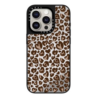 Ốp điện thoại gương in hình con báo tình yêu chất lượng cao Thích hợp cho iPhone 17ProMax 17pro 17 air 16promax 16 15promax 15 14promax 13 13promax Ốp lưng cứng chống rơi thời trang