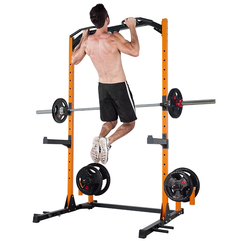 Khung rack,gánh tạ đòn,Squat đa năng điều chỉnh chiều cao 2.20m - ống thép dày 2mm chịu tải 300kg