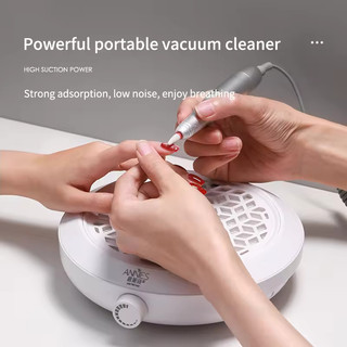 ANNIES 24W Máy hút bụi móng tay Giảm xóc cao Độ ồn thấp Bộ lọc có thể tháo rời Máy hút bụi móng tay