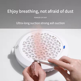 ANNIES 24W Máy hút bụi móng tay Giảm xóc cao Độ ồn thấp Bộ lọc có thể tháo rời Máy hút bụi móng tay