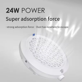 ANNIES 24W Máy hút bụi móng tay Giảm xóc cao Độ ồn thấp Bộ lọc có thể tháo rời Máy hút bụi móng tay