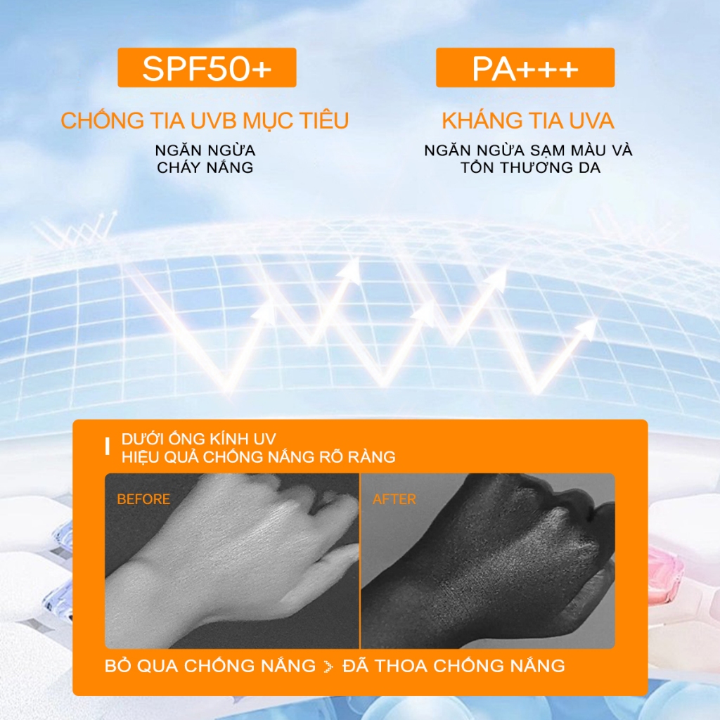 Kem Chống Nắng Dạng Xịt ICE LERSKIN SPF 50+ PA+++ 90ml Dưỡng Ẩm & Nuôi Dưỡng Nhẹ Mỏng & Thoáng Khí Bảo Vệ Cao Khỏi Tia UV Chống Nước Tiện Lợi Có thể thoa lại bất cứ lúc nào Không gây bết dính