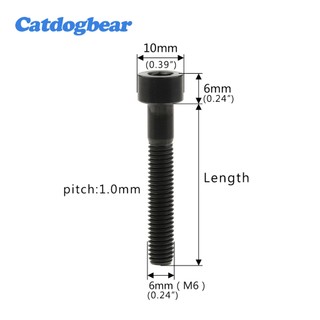 Catdogbear Titan Bolts M6x10-65mm cho Xe Đạp MTB - Phù hợp Seatpost và Dây Buộc