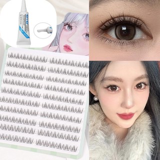 Keo miễn phí! Cụm mi đáy mỏng 4-6mm - Lông Tơ & Tự Nhiên + Miễn Phí vận chuyển
