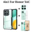 Ốp điện thoại di động chống rơi 4in1 Honor X6C cho Honor X7C X8C X6B X7B X8B Phim gốm và ống kính máy ảnh và phim mặt sau