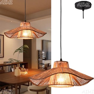 AIMI Đèn Chùm Mây Bohemian Dệt Tay Mặt Dây Chuyền Âm Trần Thích Hợp Cho Nhà Bếp Phòng Ăn Phòng Khách Và Phòng Ngủ