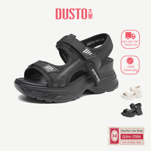 Dép đế nêm DUSTO Nữ Velcro Đế dày nâng cao DW25X1311A