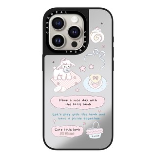 CASENEAL Morning Post Sticker Vỏ điện thoại gương chất lượng cao Thích hợp cho iPhone 17ProMax 17pro 17 air 16promax 16 15promax 15 14promax 13 13promax Ốp lưng cứng chống rơi thời trang