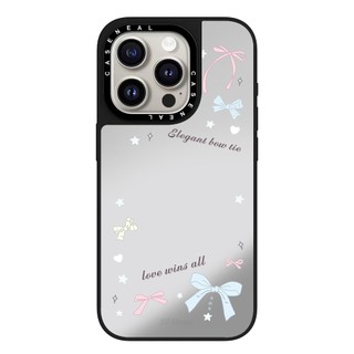 CASENEAL Morning Post Sticker Vỏ điện thoại gương chất lượng cao Thích hợp cho iPhone 17ProMax 17pro 17 air 16promax 16 15promax 15 14promax 13 13promax Ốp lưng cứng chống rơi thời trang