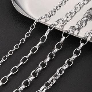 Flat Hình Bầu Dục In Chữ Thập Túi DIY Mặt Dây Chuyền Dây Chuyền Colorfast Thép Không Gỉ Chống Thấm Nước Bán Thành Chuỗi Trang Sức