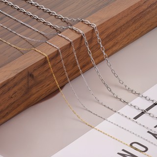 Thép không gỉ 0.6mm Chống thấm nước hàn hình bầu dục Chữ thập DIY Chuỗi hạt mạ vàng 18k