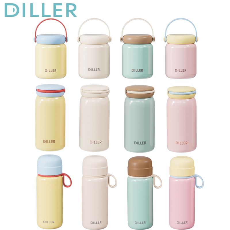 Bình giữ nhiệt dễ thương Diller (200 / 280ml) - Thép không gỉ 316, Giữ nhiệt độ D9320 D9321 D9322