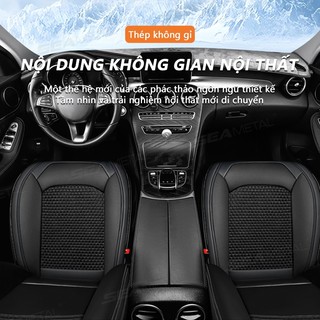 SEAMETAL Đa Năng Băng Lụa Ghế Ô Tô 3D Da Đệm Thoáng Khí Chống Trơn Sét Ghế Ô Tô Thảm Bảo Vệ Bao Da