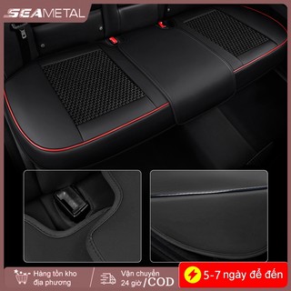 SEAMETAL Đa Năng Băng Lụa Ghế Ô Tô 3D Da Đệm Thoáng Khí Chống Trơn Sét Ghế Ô Tô Thảm Bảo Vệ Bao Da