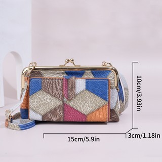 2025 Phong Cách Mới Nữ Túi Điện Thoại Di Động Messenger Túi Nhỏ Khâu Bé Gái Retro Thời Trang Túi Đeo Vai Nhiều Thẻ Ví