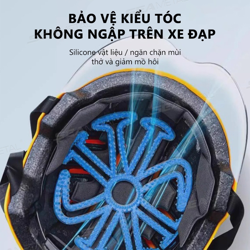 Miếng đệm lót mũ bảo hiểm xe máy SEAMETAL Miếng đệm lót mũ bảo hiểm silicon mềm dẻo Miếng đệm lót mũ bảo hiểm