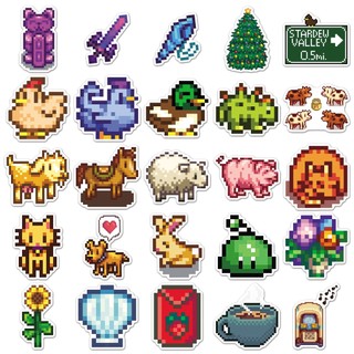 Bộ 50 Cosplay Trò Chơi Stardew Valley Pixel Miếng Dán DIY Sổ Lưu Niệm Hành Lý Laptop Miếng Dán Đồ Chơi Trẻ Em
