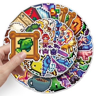 Bộ 50 Cosplay Trò Chơi Stardew Valley Pixel Miếng Dán DIY Sổ Lưu Niệm Hành Lý Laptop Miếng Dán Đồ Chơi Trẻ Em