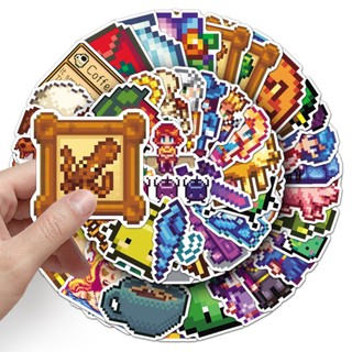 Bộ 50 Cosplay Trò Chơi Stardew Valley Pixel Miếng Dán DIY Sổ Lưu Niệm Hành Lý Laptop Miếng Dán Đồ Chơi Trẻ Em