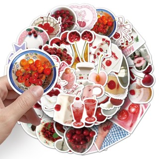 Bộ 50 Anh Đào INS Phong Cách Trái Cây Miếng Dán Trang Trí Chống Thấm Nước Ván Trượt Sổ Tay Miếng Dán Đồ Chơi Trẻ Em