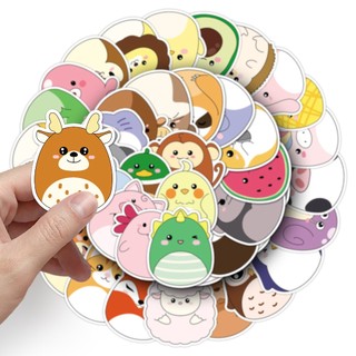 Bộ 50 Dễ Thương Plump Động Vật Graffiti Hoạt Hình Miếng Dán DIY Laptop Điện Thoại Hành Lý Miếng Dán Chống Thấm Nước