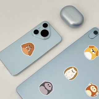 Bộ 50 Dễ Thương Plump Động Vật Graffiti Hoạt Hình Miếng Dán DIY Laptop Điện Thoại Hành Lý Miếng Dán Chống Thấm Nước
