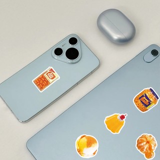 Bộ 50 Màu Cam INS Phong Cách Miếng Dán Laptop Xe Đạp Đàn Guitar Kid DIY Graffiti Miếng Dán Chống Thấm Nước
