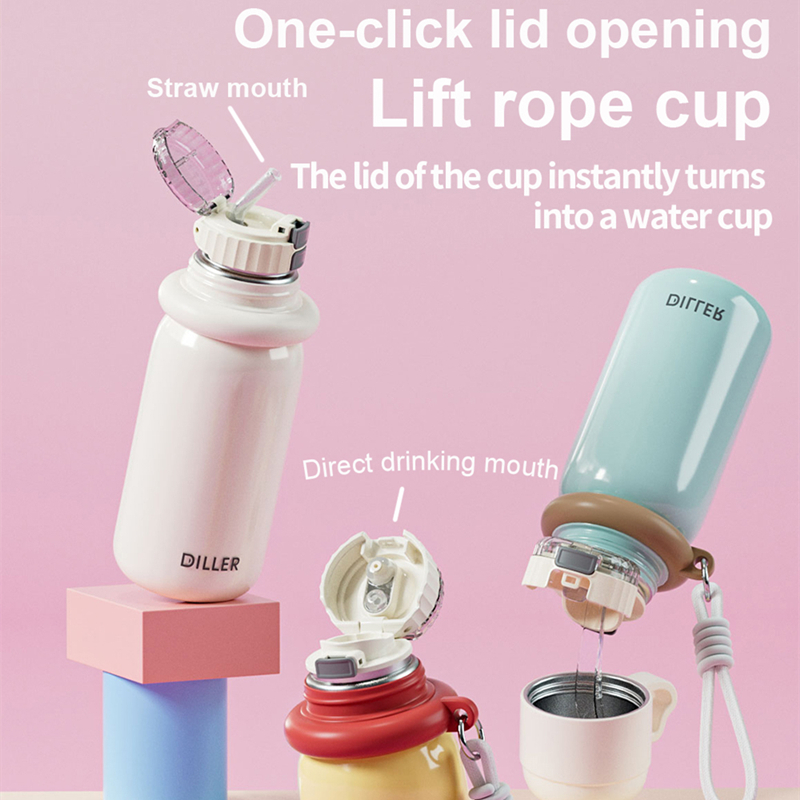 Bình giữ nhiệt Diller Ace (480 / 500 / 520ml) - Thép không gỉ 316, Giữ nhiệt độ, Chống rò rỉ D9327