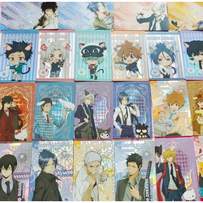Katekyo Hitman tái sinh! Thẻ Hộp Mù – Thẻ Anime sưu tập hai mặt, 24 gói mỗi hộp (8,5 × 5,4 cm)