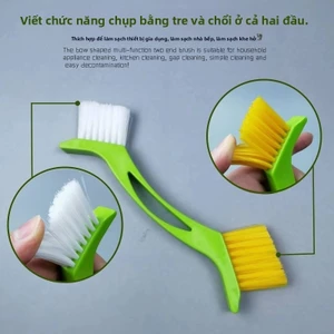 Bàn chải làm sạch tay cầm hình cánh cung đa chức năng chất lượng cao Bàn chải nhỏ thiết thực lông cứng đặc biệt Bàn chải làm sạch việc nhà không bị rụng SJX9