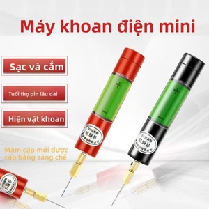 Máy khoan khoan điện mini nhỏ chống thấm thủ công Máy khoan khoan lỗ usb Máy đục lỗ ngọc trai gia dụng sạc lõi đào