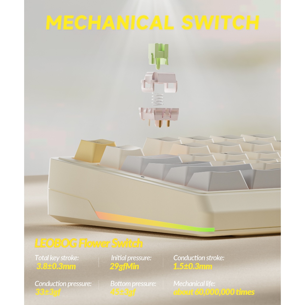Bàn phím cơ SOLAKA Ki99 PRO 99 phím Tri-mode Hot Swap RGB có núm Bàn phím tùy chỉnh | BigBuy360 - bigbuy360.vn