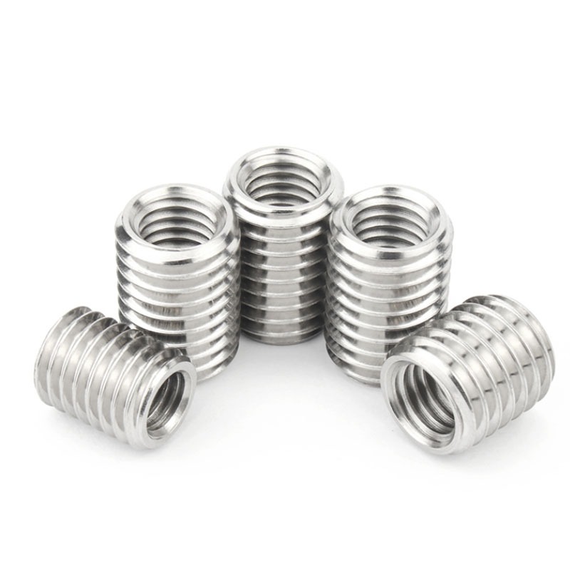 M2 M2.5 M3 M4 M5 M6 M8 M10 M12 304 Thép không gỉ Bên Trong Bên Ngoài Sợi Adapter Vít Vỏ Sợi Chèn Tay Chuyển Đổi Hạt