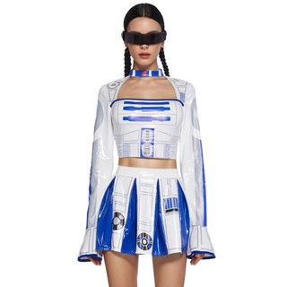 Nữ Gợi Cảm Không Gian Cadet Trang Phục Người Lớn Tương Lai Người Ngoài Hành Tinh Halloween Trang Phục Nữ Đảng Sân Khấu Thể Hiện Không Gian Robot Cosplay Đầm