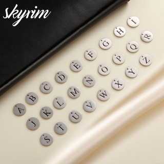 SKYRIM 26 Chữ Cái Mặt Dây Thép Không Gỉ, Bộ 5 Cái Vòng Cổ và Vòng Tay DIY Trang Sức