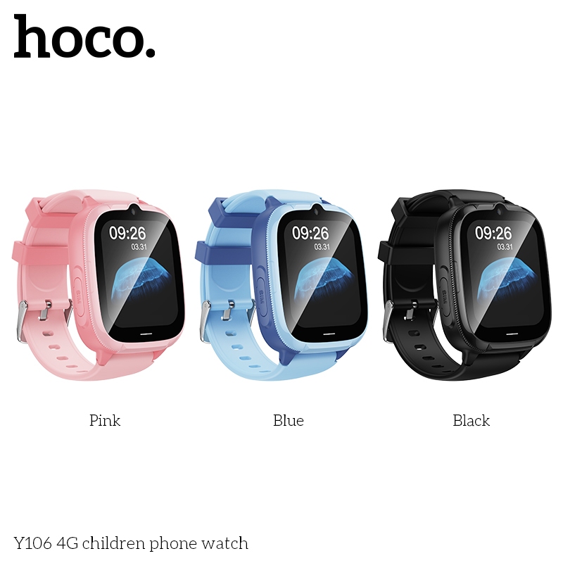[Hỗ trợ thẻ Nano SIM] Đồng hồ điện thoại trẻ em Hoco Y106 4G Đồng hồ ...