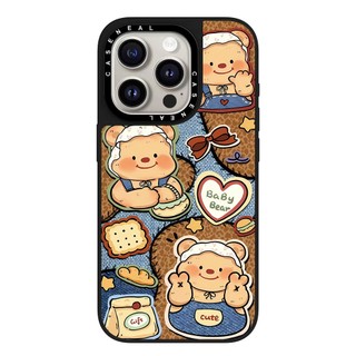 Ốp Điện Thoại Gương Gấu Bơ Chất Lượng Cao Thích Hợp Cho iPhone 17ProMax 17pro 17 air 16promax 16 15promax 15 14promax 13 13promax Ốp Lưng Cứng Chống Rơi Thời Trang