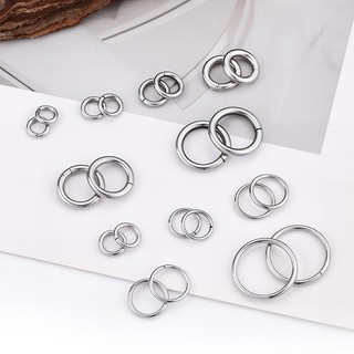Trang sức thép không gỉ tròn mở, vòng tay và vòng cổ DIY chống thấm nước, màu bền
