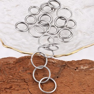 Trang sức thép không gỉ tròn mở, vòng tay và vòng cổ DIY chống thấm nước, màu bền