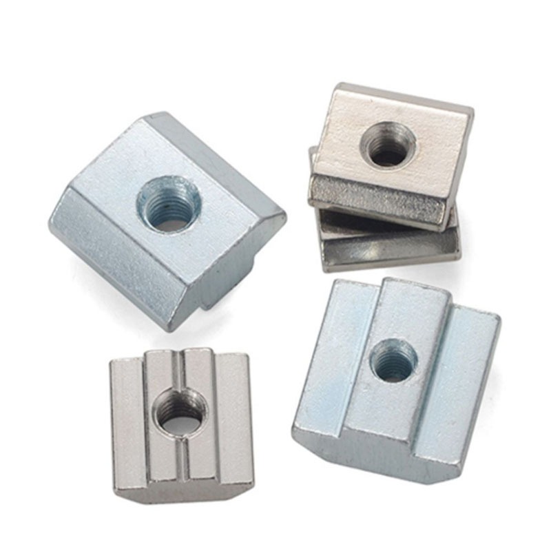 M3 M4 M5 M6 M8 M10 T Khe Cắm Đai Ốc Trượt Đai Ốc Búa Lò Xo Bóng Cho 20 30 40 45 Series Nhôm Hồ Sơ Đùn
