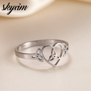 SKYRIM Celtic Thắt Lưng Trái Tim Cho Nữ Thép Không Gỉ Titan Phụ Kiện Trang Sức Thời Trang Phong Cách Mới