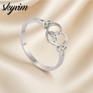 SKYRIM Celtic Thắt Lưng Trái Tim Cho Nữ Thép Không Gỉ Titan Phụ Kiện Trang Sức Thời Trang Phong Cách Mới